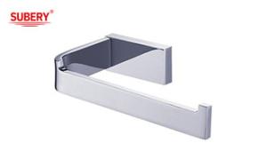 Wholesale Brass sing toilet roll paper holder glass bathroom high quality chrome color OEM nobel brass mounting piece brass base from china suppliers