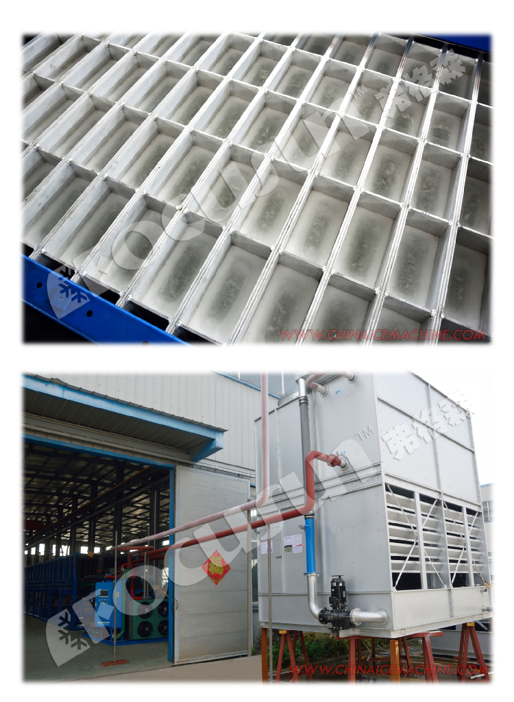40 Tons Industrial Ice Block Maker Making Machine with Design and Fusheng Compressor