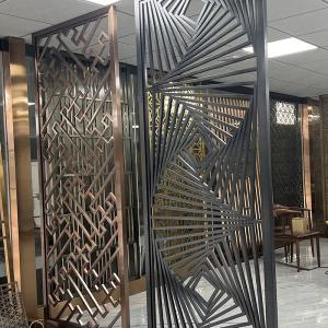 China High End Wall Art Stainless Steel Divider Screen Partition For Bedroom Design on sale