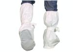 Non Woven Hospital Shoe Covers , Disposable Overshoe Covers PVC Dotted