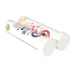 Food grade PP customized effervescent tablet empty bottle filling tube with flip
