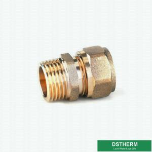 Wholesale Brass Color Male Threaded Coupling Pex Fittings Customized Designs And Weight from china suppliers