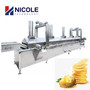 Wholesale Multifunctional Pellet Fryer Continuous Belt Type Potato Chip Fryer Equipment from china suppliers