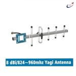 Mobile Signal Reapter Outdoor 868Mhz 960Mhz 8dBi Silver Yagi Antenna