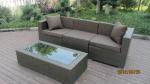 Outdoor Rattan Sofa For Pool , Modern Garden Table And Chairs