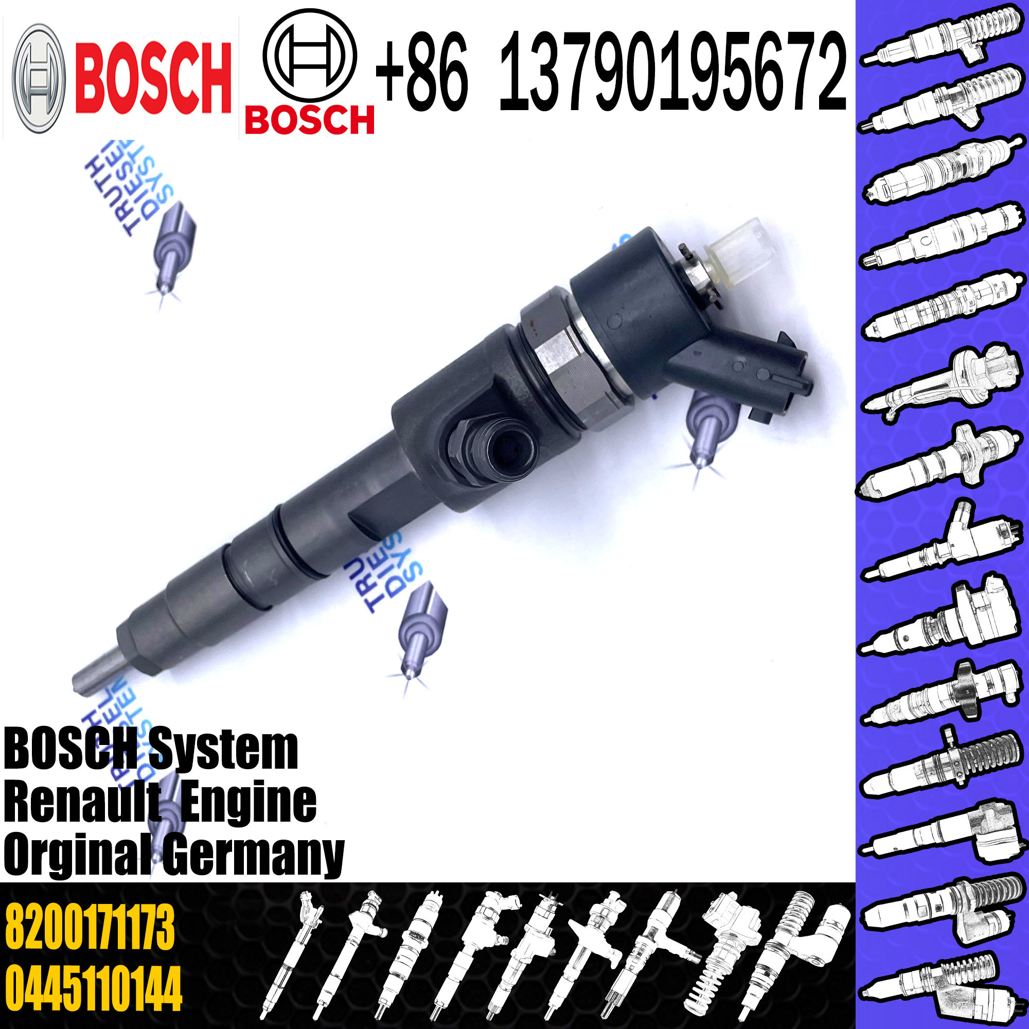 Diesel Injector 0 445 110 144/145 8200171173 8200171162 Fuel Injection Pump 0445110144 0445110145