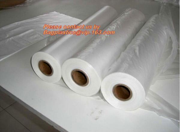 Plastic Construction Film,Construction Industrial Heat Shrink Wrap film roll,LDPE white rolling film,construction builde