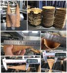Stainless Steel Fully Automatic Ice Cream Cone Production Line
