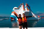 Unicorn Theme Inflatable Floating Aqua Water Park Digital Printing