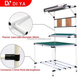 Wholesale Flexible Lean Pipe ESD Table Workbench For Industrial Assembly Line from china suppliers