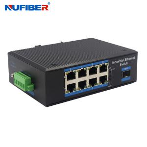 Wholesale Din Rail Mount Industrial SFP Ethernet Switch 1.25G SFP slot to 8 10/100/1000Mpbs RJ45 Network Switch from china suppliers