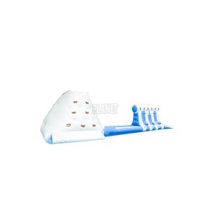Wholesale PVC Iceberg Run Inflatable Water Games Rock Climbing Mountains Inflatable Water Iceberg Slide from china suppliers