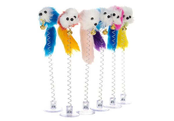 Cute Mouse Self Play Cat Toys Lightweight Funny With Bottom Sucker / Spring
