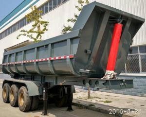 Wholesale Hydraulic Rear End Dump Semi Trailer With U Shaped Tipping Trailer from china suppliers