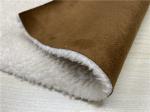 550GSM Suede Leather Fabric Bonded With Faux Fur Normal Peeling Strength