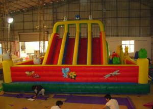 Wholesale Red Outdoor Inflatable Amusement Park Playground With Slide For Commercial Rent from china suppliers
