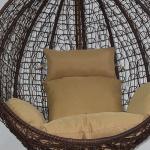 Outdoor Balcony Garden Living Room Hanging Swing Egg Chair with PE Wicker Rattan