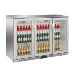 330L Three Doors Back Bar Cooler Auto Defrost Type With Easy Cleaning Gasket