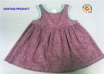 Comfortable Texture Baby Girl Sleeveless Dress , 100% Cotton Toddler Girl Floral