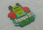 88mm Enamel Medal Antique Silver Plating , Iron Medal For Sport Game