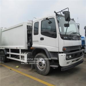 Wholesale isuzu FTR 205HP 12-15 cubic meters garbage compactor truck from china suppliers