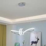Gold Chrome Plated Modern Led Chandelier Hanging For Dining Room Kitchen Room