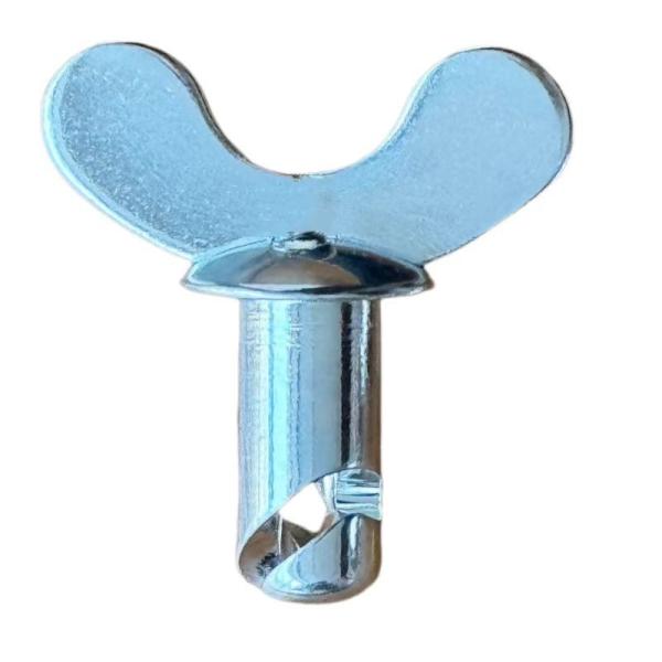 Universal Year Dzus Butterfly Head Buttons with Handle Silver 5/16"x.500" Steel