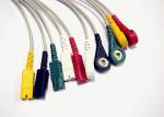 Common 3 Lead 5 Lead ECG Cable Set , LL / Din Style ECG Trunk cable