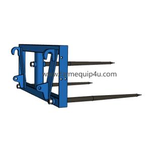Wholesale Farm Machinery Euro Hitch 3 Prong Bale Spear , Tractor Implements Attachment from china suppliers