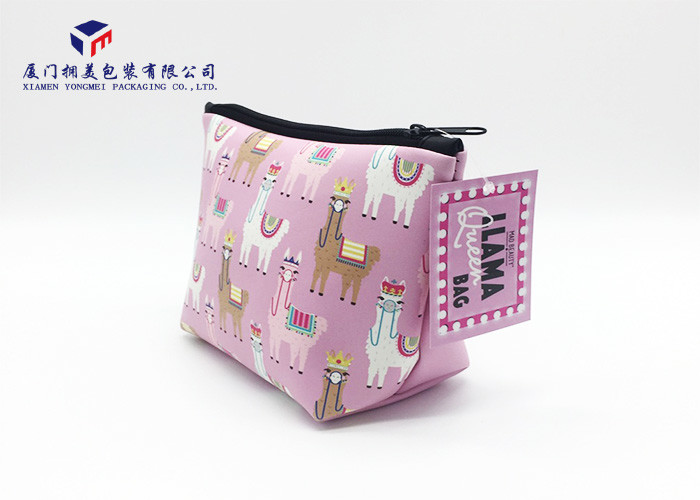 Premium PU Leather Makeup Bag Leather Cosmetic Bag Wide Top And Narrow Bottom