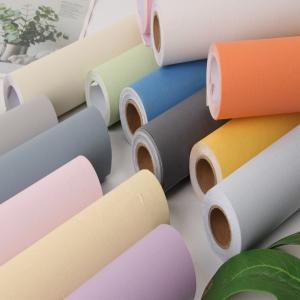 Wholesale Removable Peel and Stick Plain Wallpaper Self-Adhesive 3D Decorative Wallpaper for Entertainment in Apartments from china suppliers