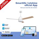 50W Indoor Remote Control Modern LED Ceiling Fan With 3 MDF Blades