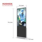 1920*1080 Resolution IR Touch Display 50 Inch Floor Standing ISO9001 24001