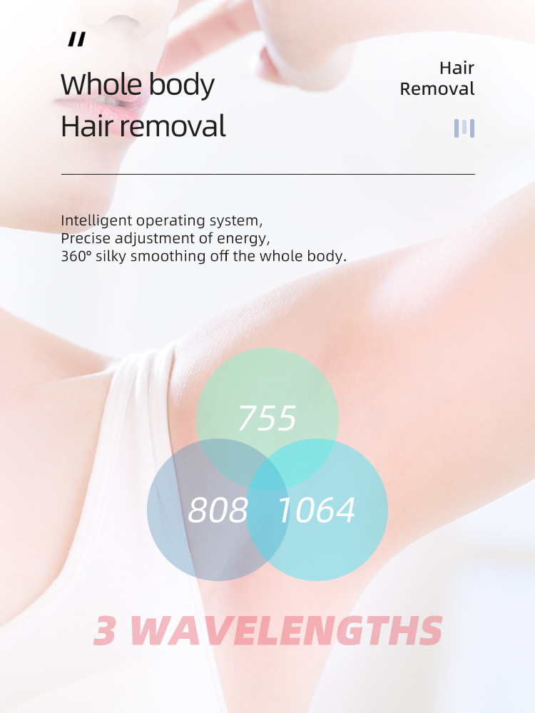 Soprano Ice Titanium Laser Beauty Machine 808nm 535nm 1064nm Diode Laser Hair Removal Machine