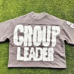 Clothing Manufacturers Custom Applique Embroidery Drop Shoulder Boxy T Shirt