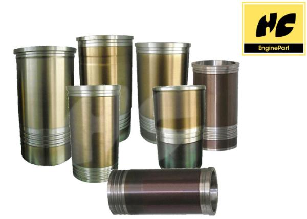 Silver / Gold Diesel Engine Cylinder Liner , NT855 Cummins Cylinder Liner 80mm -