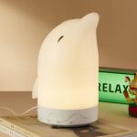 Portable LED Night Light 100V - 240V Dolphin Table Lamp White With Music
