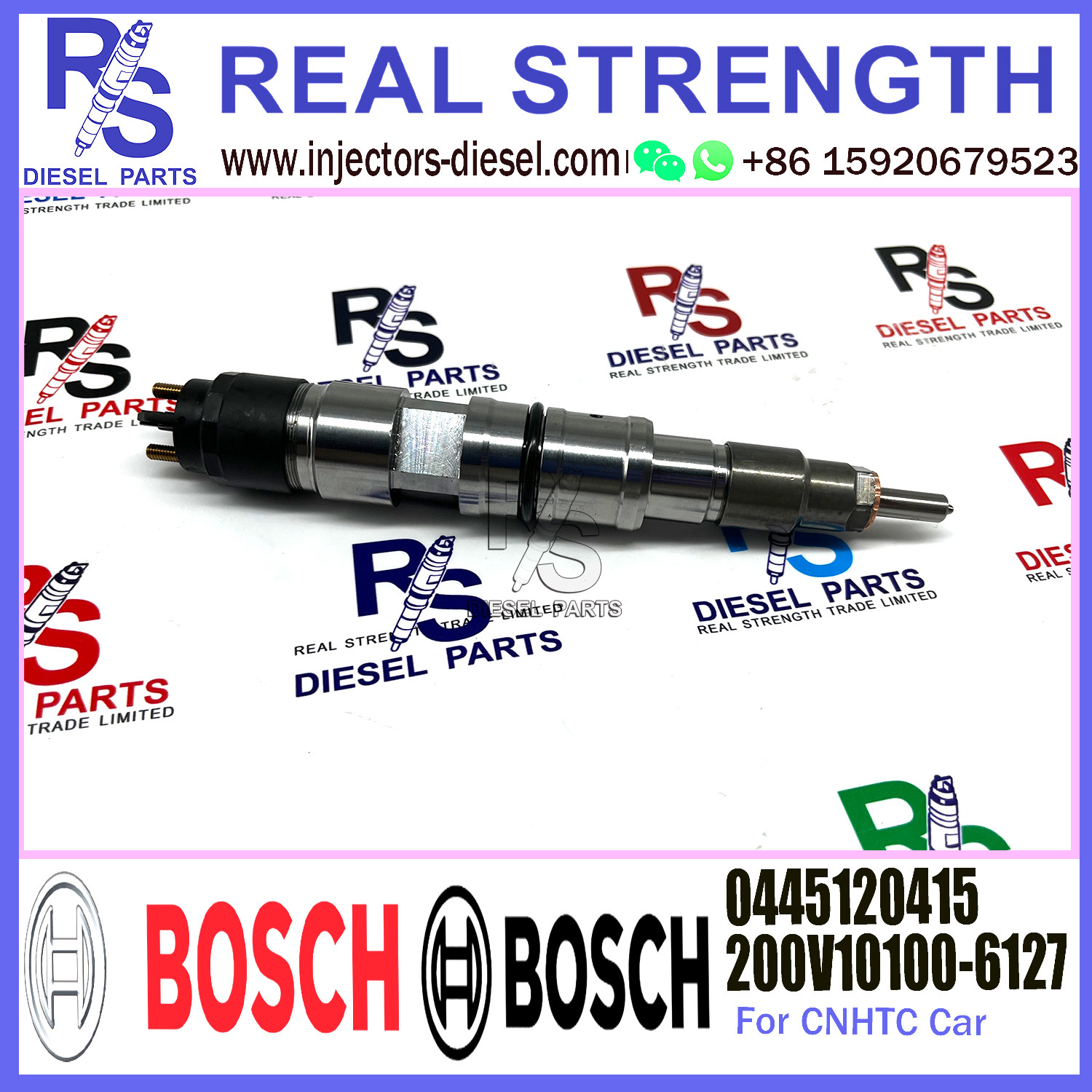 0445120415 200V10100-6127 Common Rail Fuel Injector For CNHTC Diesel Engine