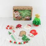 BPA Free Baby Silicone Toys , Christmas Tree Stacker For Kids Teether