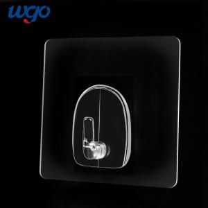 Wholesale WGO Self Adhesive PC clear coat hook Heavy Duty For Hanging Coat Towel Kitchen Bathroom Waterproof Rustproof from china suppliers