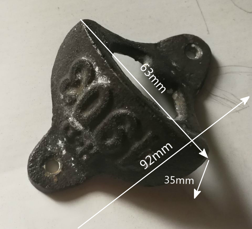 Wall Mount Iron Bottle Opener Cast Iron Crafts For Bar Club