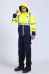 100%Polyester HIVIS Work Clothes 290gsm Hi Vis Trench Coat