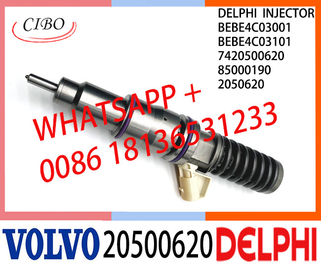 Common Rail Fuel Diesel Injector BEBE4C03001 BEBE4C03101 20500620 85000190 7420500620 E1 for VOL 9.0 LITRE TRUCK