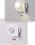 Bedside reading wall lamp acrylic ball Nordic bedroom bed board light living