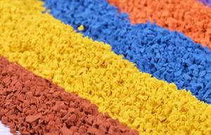 Wholesale Sports Fields 2mm 4mm Rice Shape PGE Flooring Granules from china suppliers