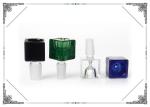 Black Green Clear Blue Water Bong Accessories 14.4MM 18.8MM Square Joint