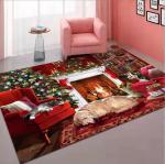 Cartoon Merry Christmas Patterns Living Room Floor Carpets