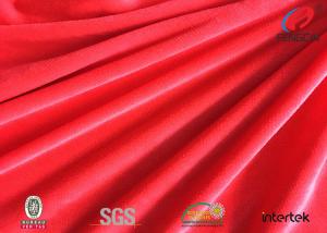 China Pink PFD Solid Spandex Velvet Fabric For Lady Garment / Home Textile 1mm Pile on sale