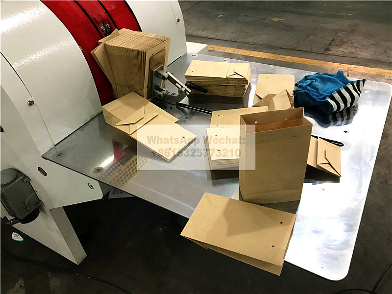 Flat And Satchel Bag Making Machine , Paper Bag Machine Long Working Life Time