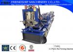 Hydraulic Punching and cutting C Z Purlin Roll Forming Machine With 15m/min